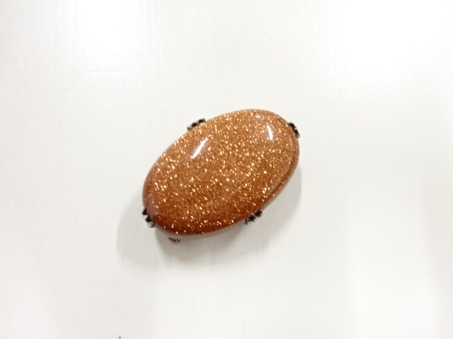 アンティーク　天然石帯留め